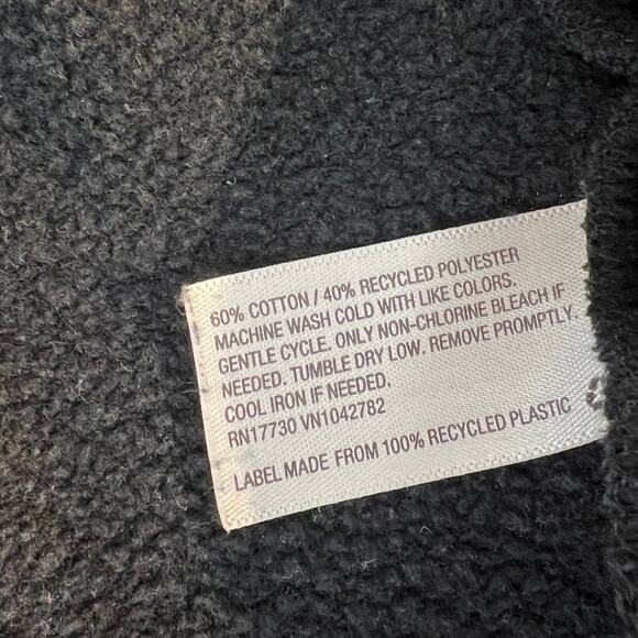 Wild Fable Cropped Hoodie Women's Sz Small Black Drawstring Raw Hem Cotton Blend - Picture 7 of 7